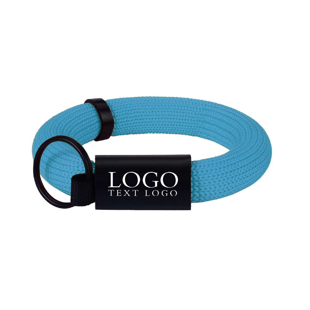 Blue Floating Wristband Key With Logo